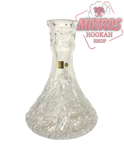 Caesar Crystal Bohemiae Tradi Cone Floe Clear Кристална Ваза за Наргиле