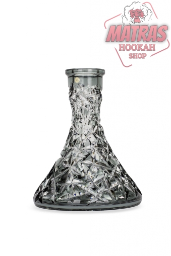 Caesar Crystal Bohemiae Cone Rock – Grey Кристална Ваза за Наргиле