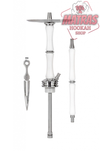 Ocean Hookah Kaif Stem Steel White