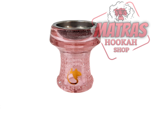 Dschinni Nero Glassbowl Pink
