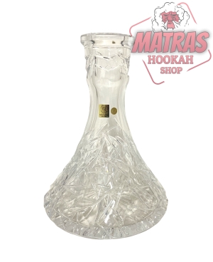 Caesar Crystal Bohemiae Tradi Cone Floe Clear Кристална Ваза за Наргиле
