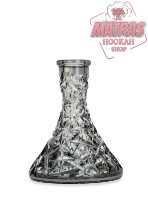 Caesar Crystal Bohemiae Cone Rock – Grey Кристална Ваза за Наргиле