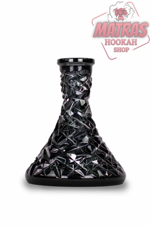Caesar Crystal Bohemiae Cone Rock – Dark Gray Кристална Ваза за Наргиле